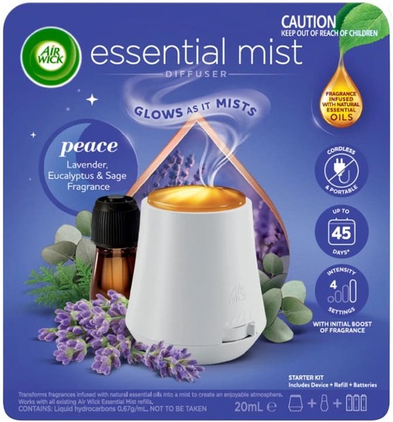 Air Wick Essential Mist Diffuser & Refill Peace 20ml