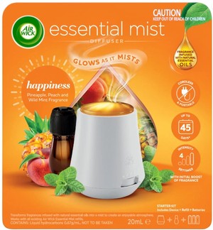 Air Wick Essential Mist Diffuser & Refill Happiness 20ml